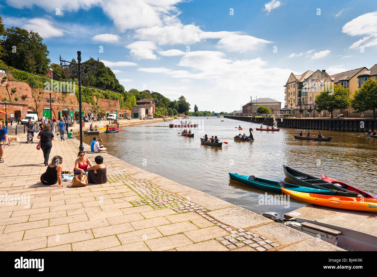 Exeter Quay, Exeter, Devon, UK in the summer Stock Photo Alamy