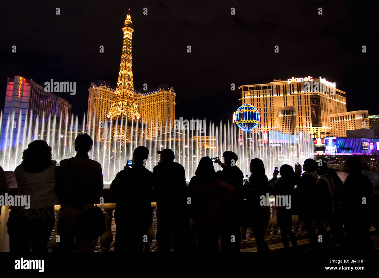 Fountains of Bellagio Las Vegas Nevada Stock Photo