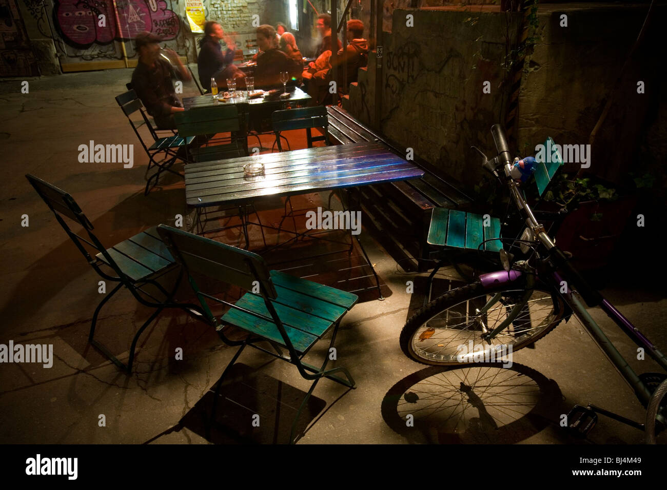 Tables in Nightlife at the Mitte. Berlin, Germany Stock Photo - Alamy