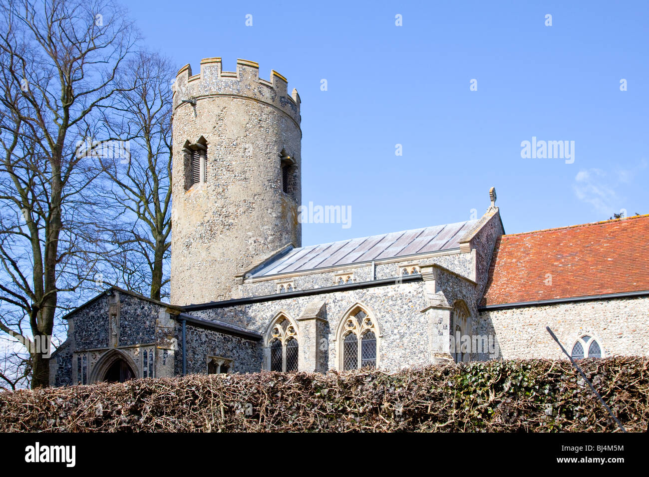 St Andrew's church, Aslacton, Norfolk Stock Photo - Alamy