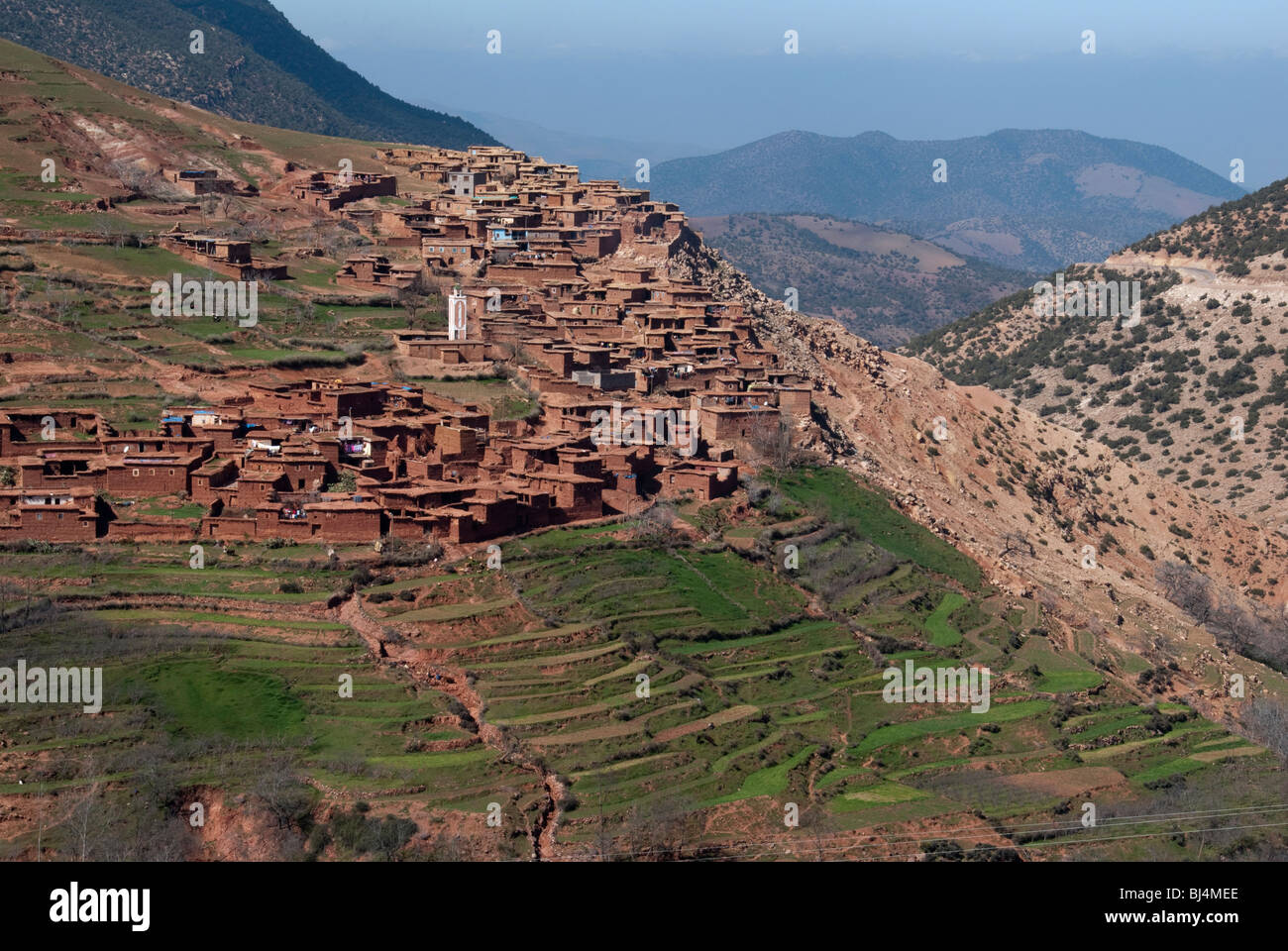 Berber village - Atlas Mountains Stock Photo