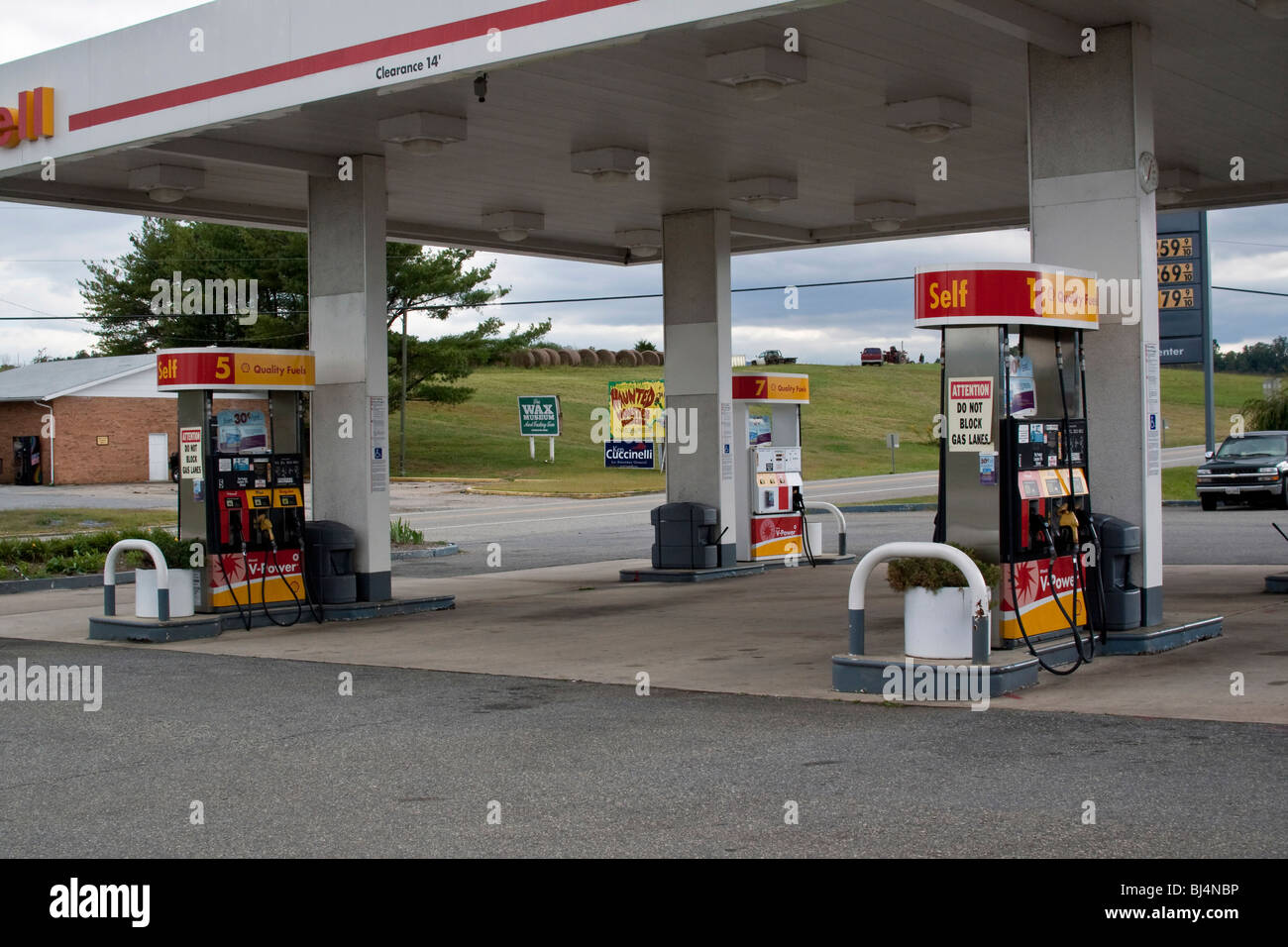 American station gasoline pump in USA Stock Photo Alamy