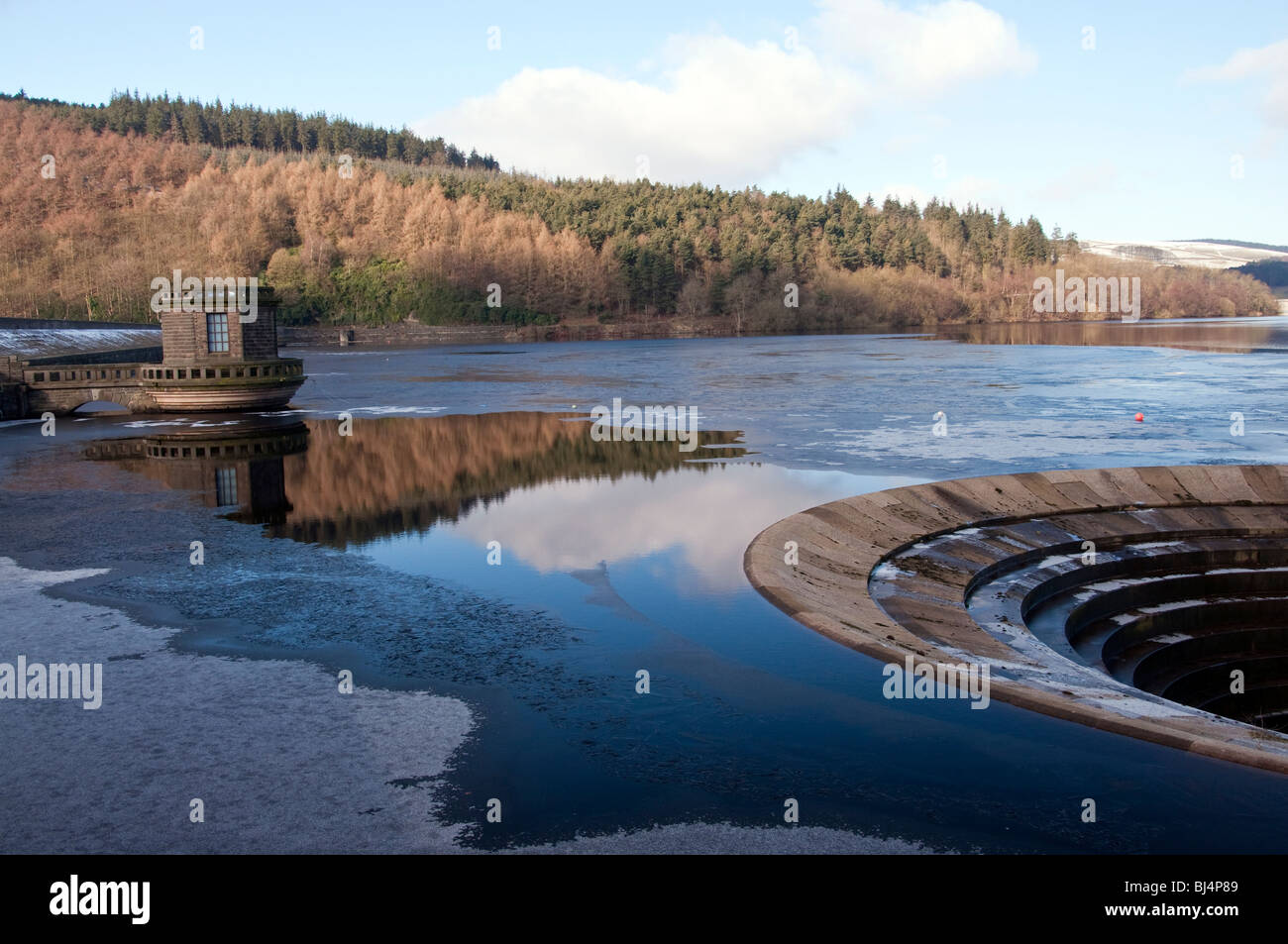Ladybower Reservoir in the Peak District National Park Stock Photo