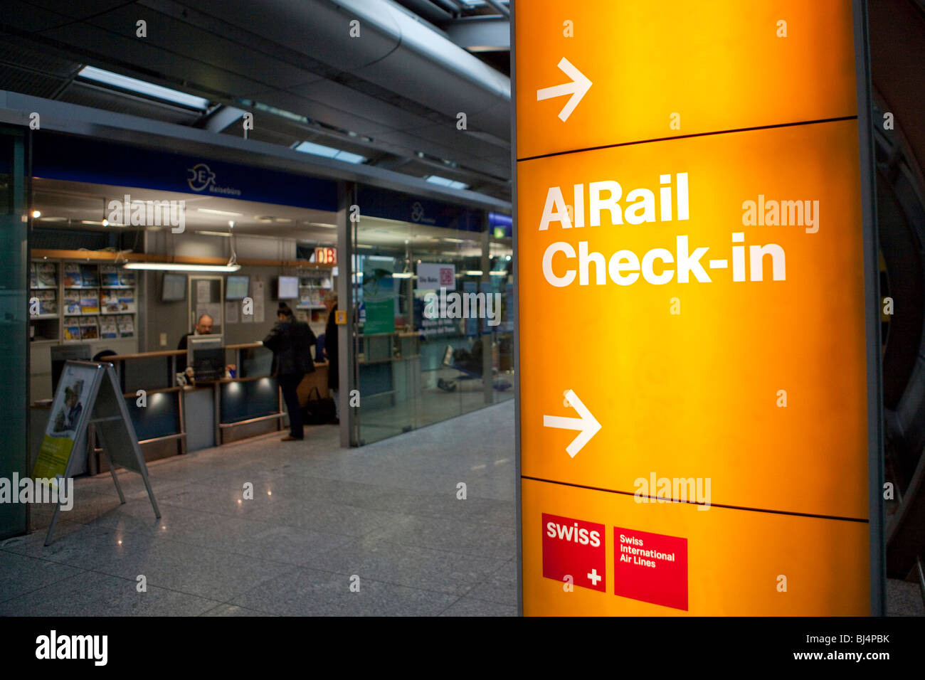 AIRail Terminal at Frankfurt Airport, Frankfurt, Hesse Germany, Europe Stock Photo