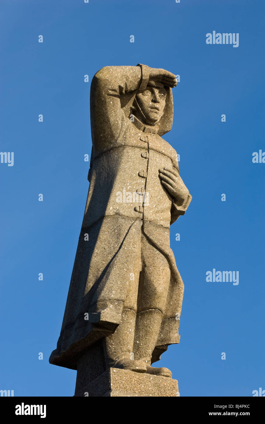 Monument to merchant sailors who died during WWII, Amsterdam, the Netherlands Stock Photo