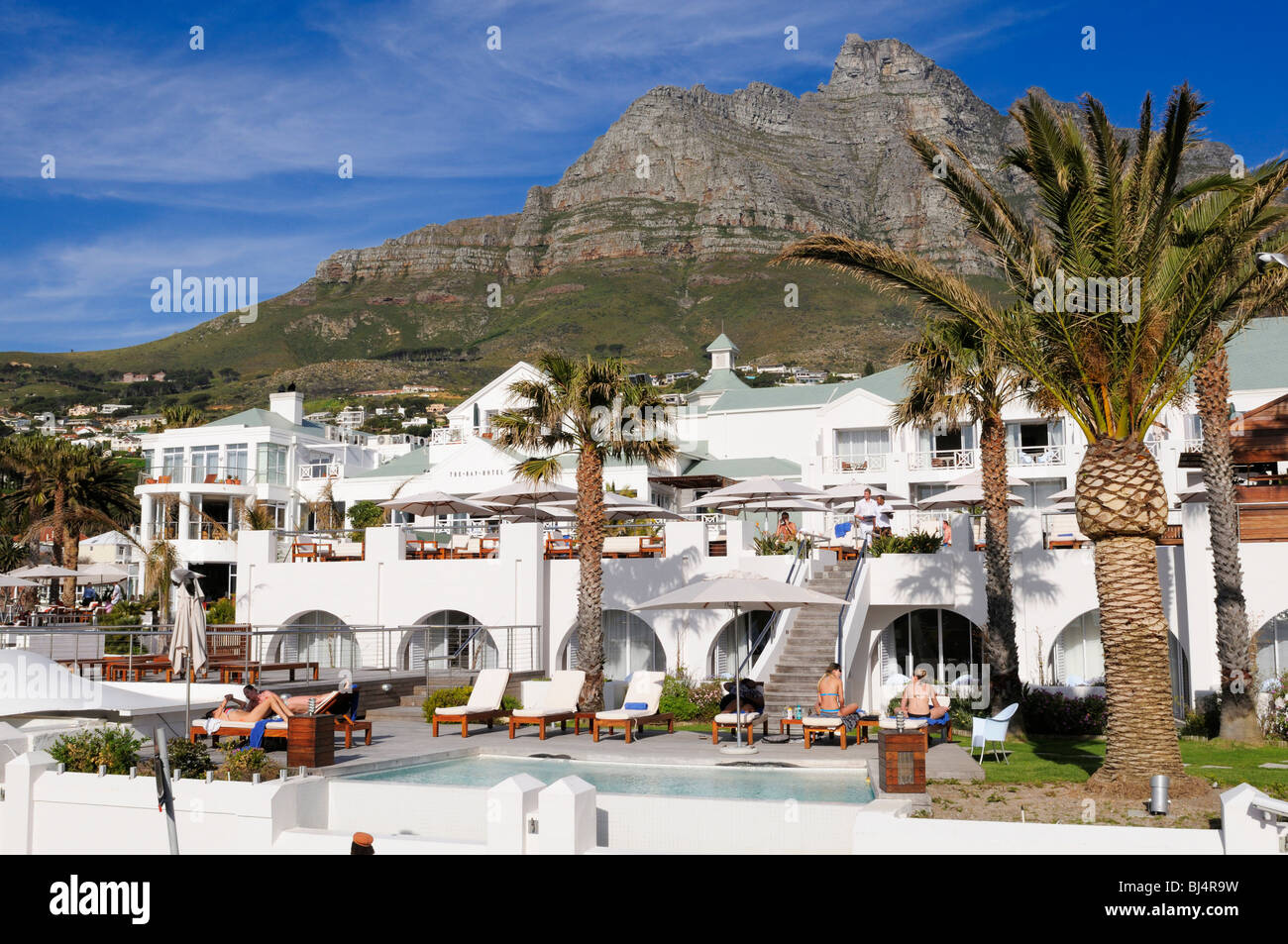 The Bay Hotel, Camps Bay, Cape Town, Western Cape, South Africa, Africa  Stock Photo - Alamy