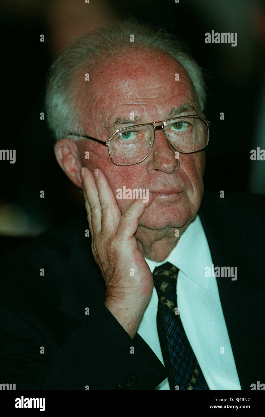 YITZAK RABIN PRIME MINISTER OF ISRAEL 23 March 1995 Stock Photo - Alamy