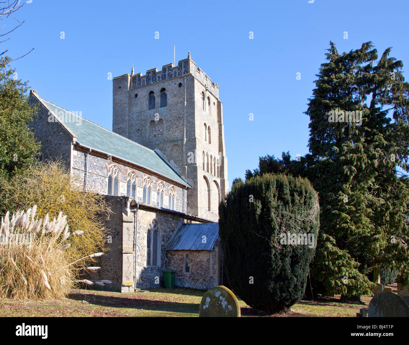 St Andrew's Church, South Lopham Stock Photo