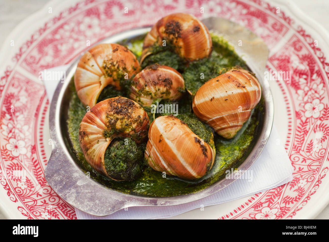 escargot cooked in butter, garlic, shallots and parsley, Santa Barbara