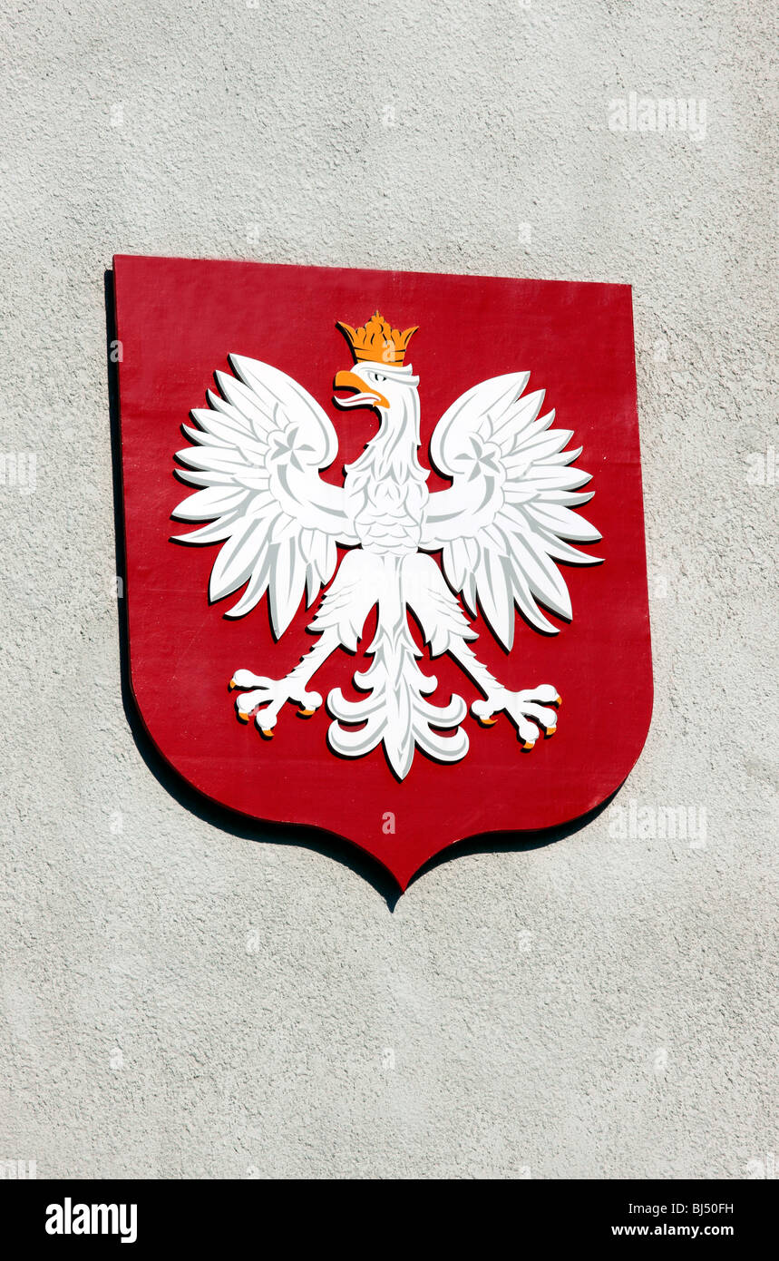 Coat of Arms of Poland Stock Photo