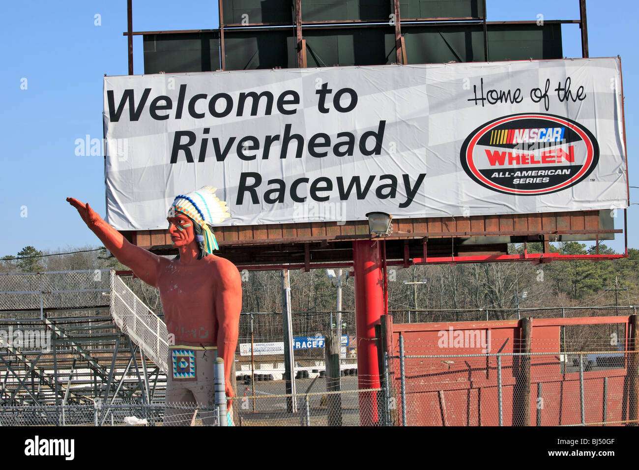 Riverhead Raceway, Long Island, NY Stock Photo