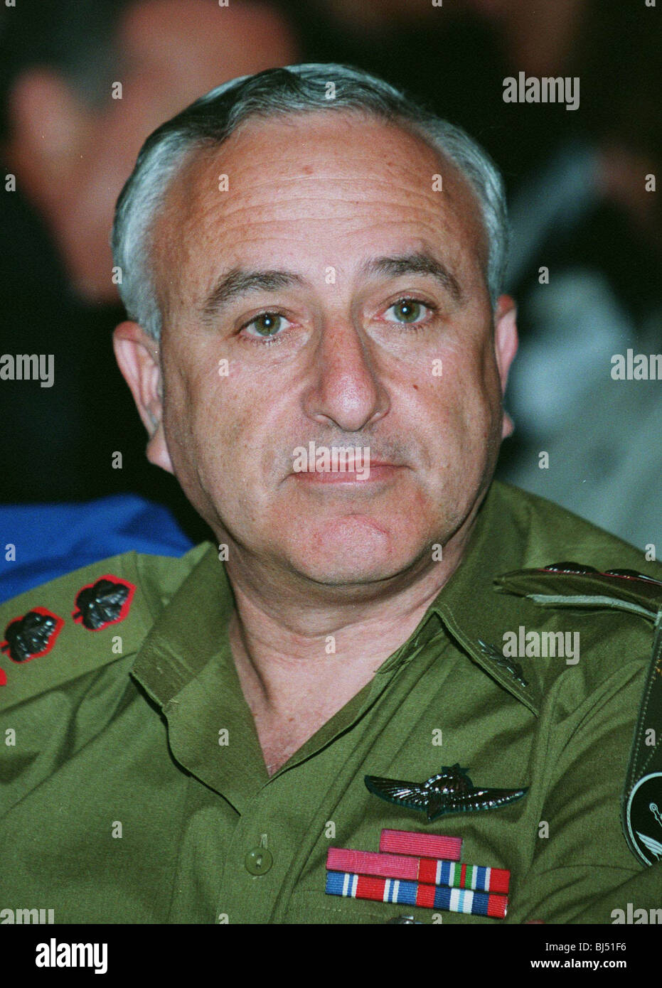 LTNT-GENERAL AMNON SHAHAK CHIEF OF STAFF ISRAEL DEFENCE 29 April 1996 Stock Photo