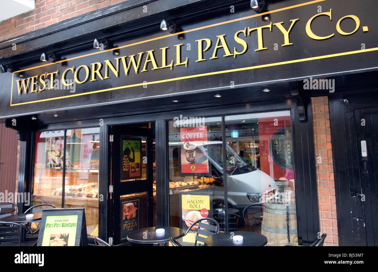 West Cornwall Pasty Co shop exterior Stock Photo Alamy