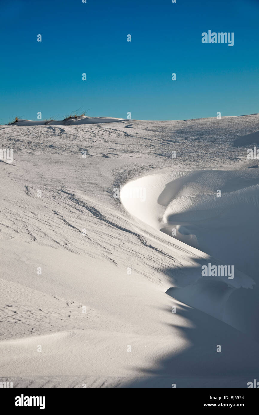 A snowdrift in the Peak District Derbyshire England UK Stock Photo