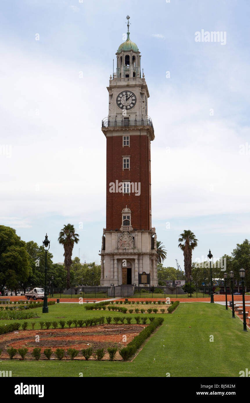 torre monumental former Torre de los Ingleses or English Tower in the plaza fuerza aerea argentina capital federal buenos aires republic of argentina Stock Photo