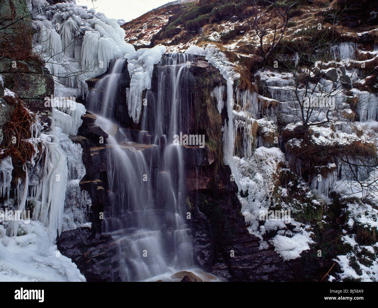 waterfall-in-winter-blackden-brook-kinder-scout-peak-district
