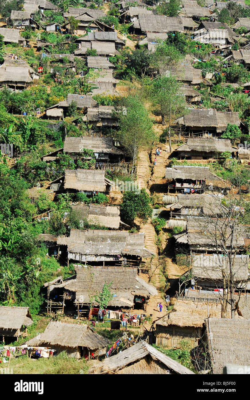 umpium refugee camp(thai burmese border) , south of mae sot , tak province , north thailand Stock Photo
