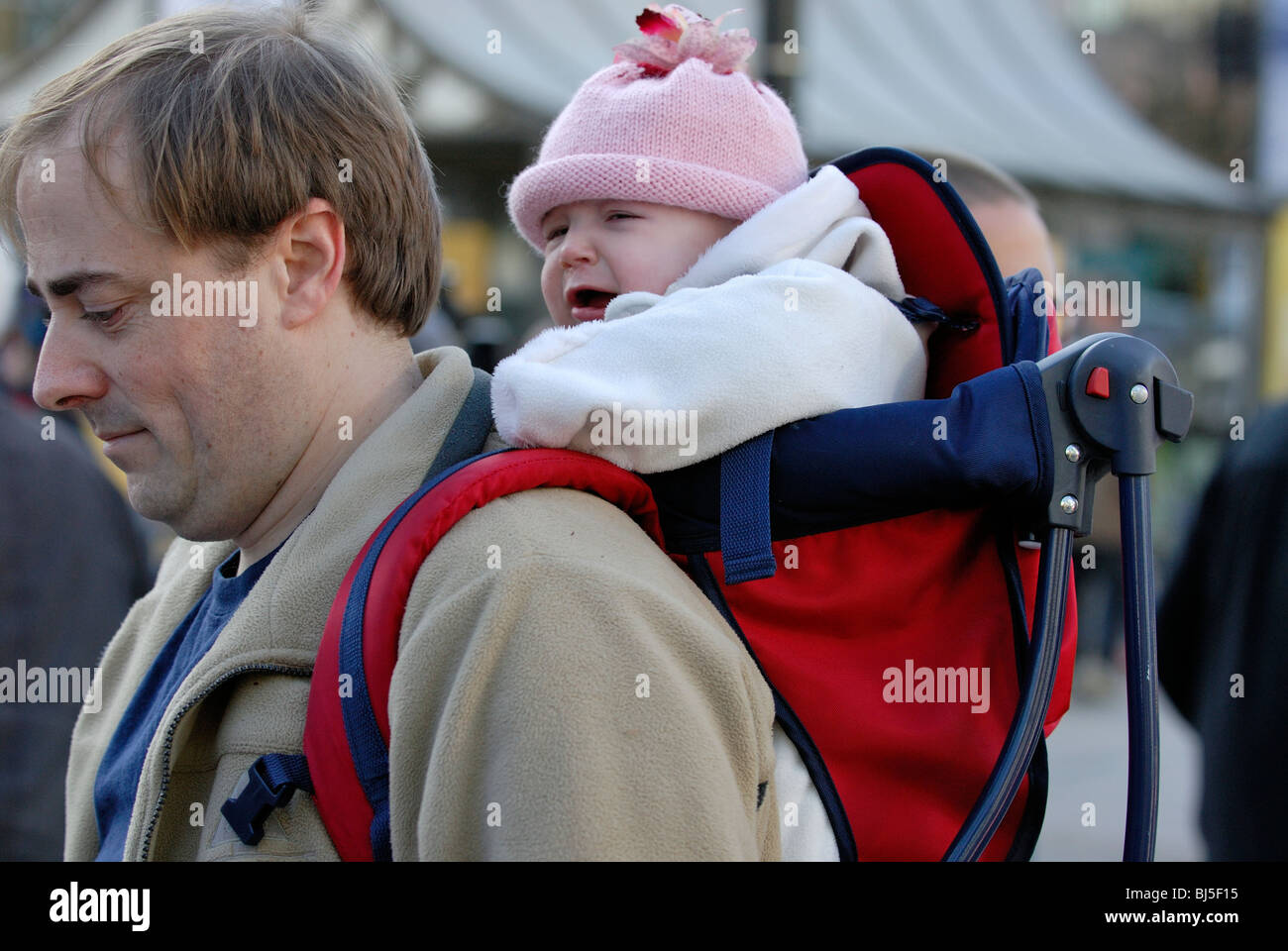 baby in backpack