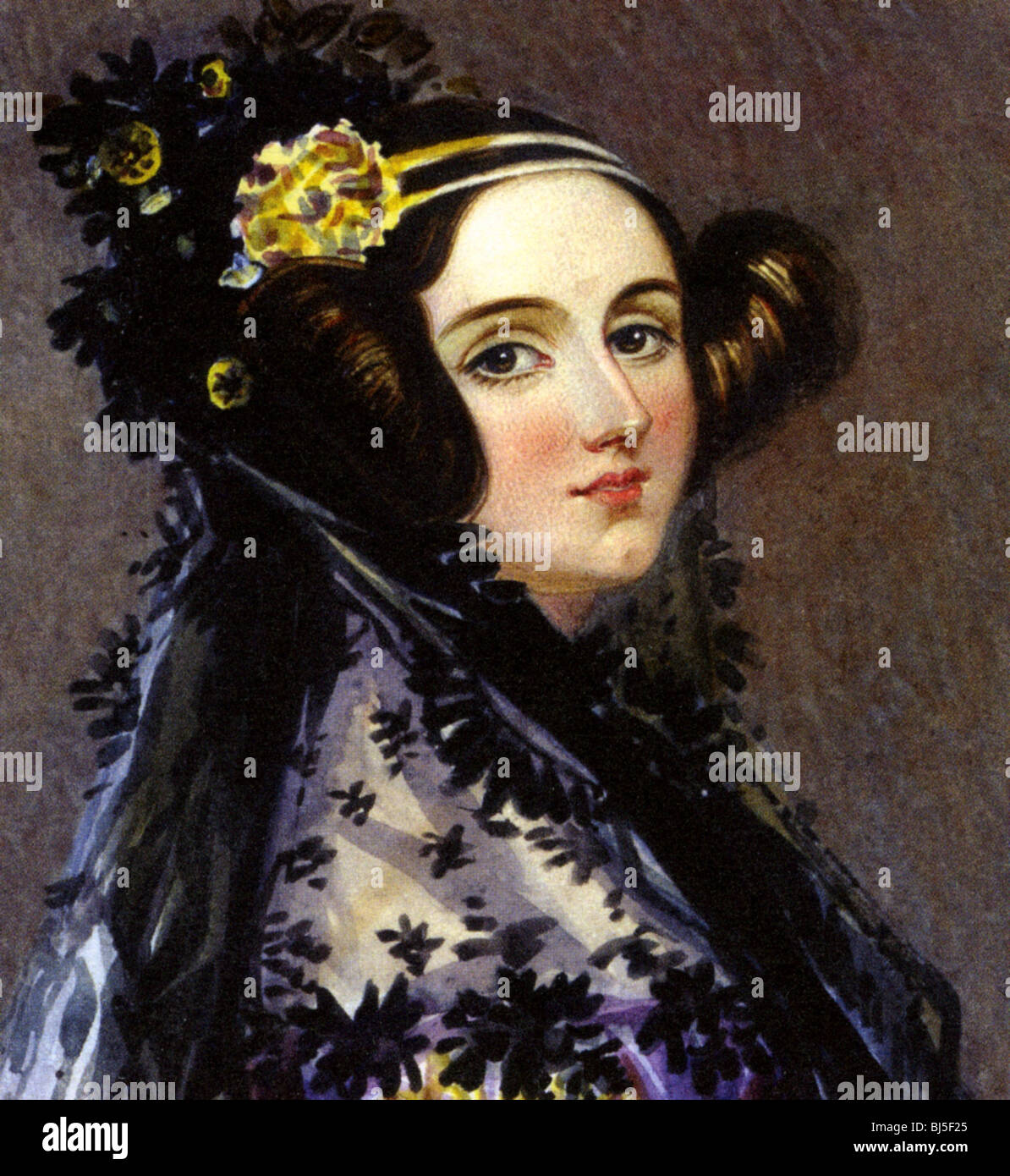 ADA  LOVELACE  - English writer and mathematician (1815-1852) daughter of Lord Byron and friend of Charles Babbage Stock Photo