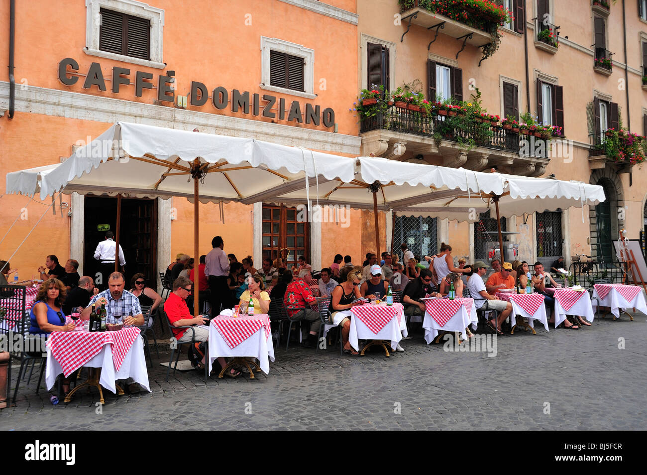 Caffe Domiziano, Piazza Navona, Rome, Lazio, Italy Stock Photo