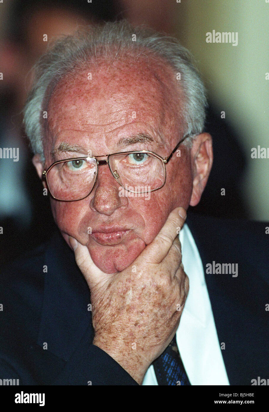 YITZAK RABIN PRIME MINISTER OF ISRAEL 22 September 1995 Stock Photo - Alamy