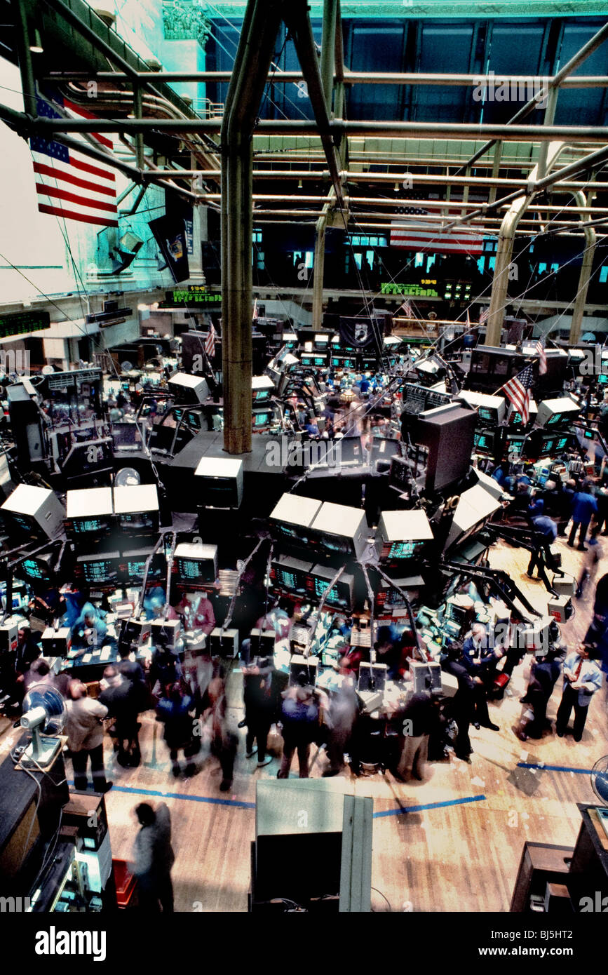 New York Stock Exchange, interior Overview, Stock Trading Floor With ...