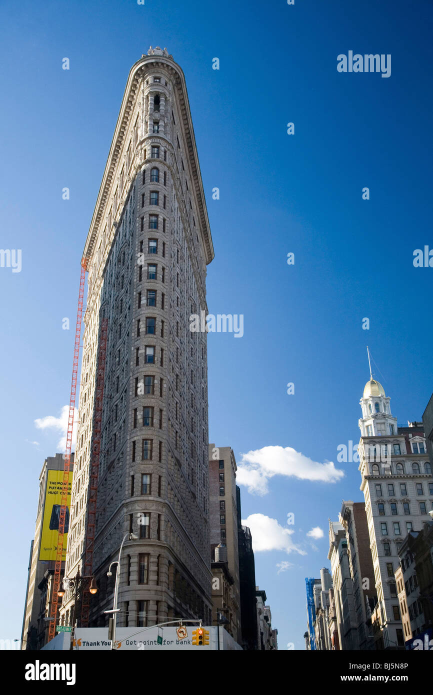 Flatiron Building, considered to be one fo the first skyscrapers ever
