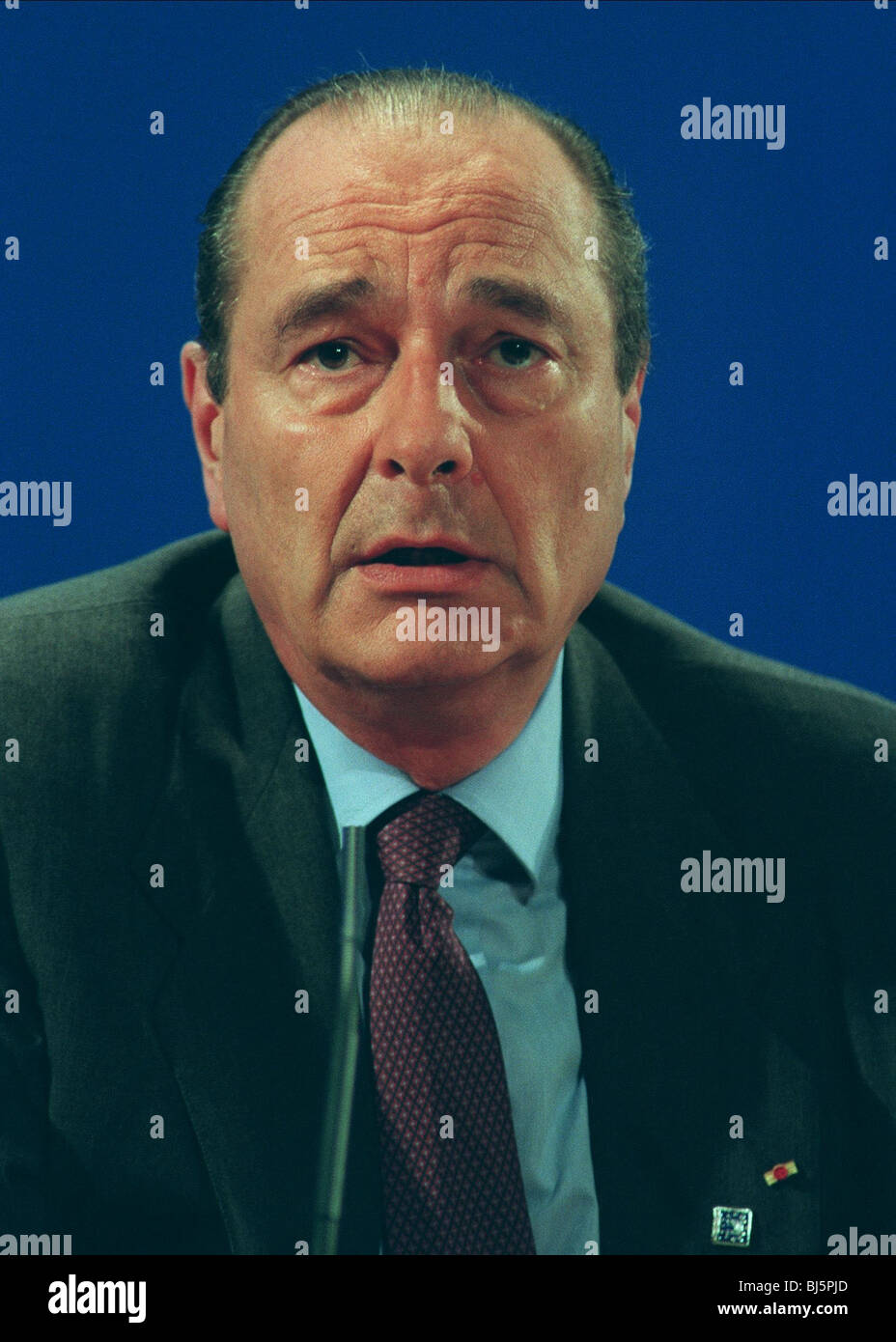 JACQUES CHIRAC PRESIDENT OF FRANCE 29 June 1995 Stock Photo - Alamy