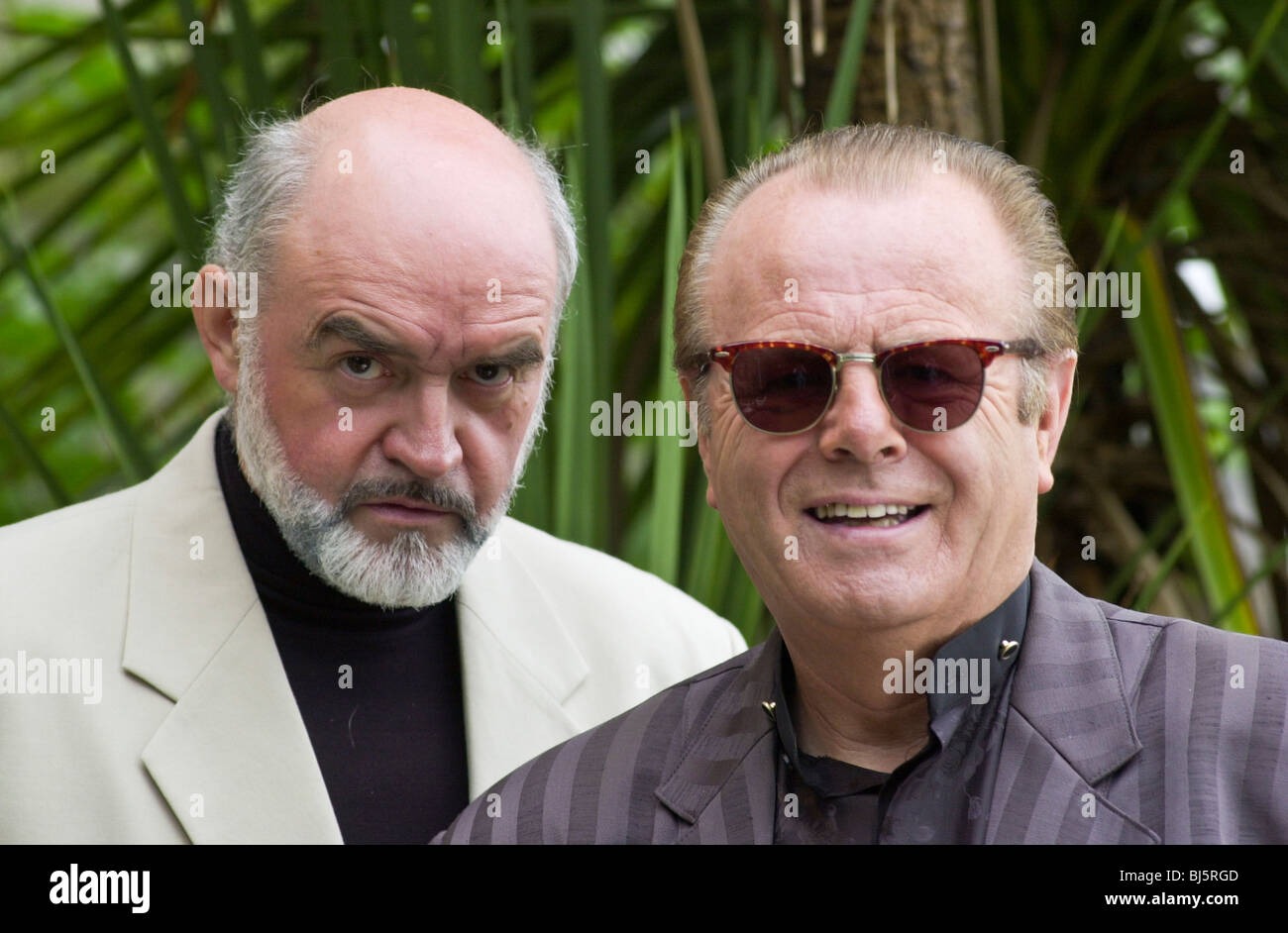 Welsh lookalikes Sean Connery - Hugh Lewis & Jack Nicholson - Meyrick Sheen Stock Photo