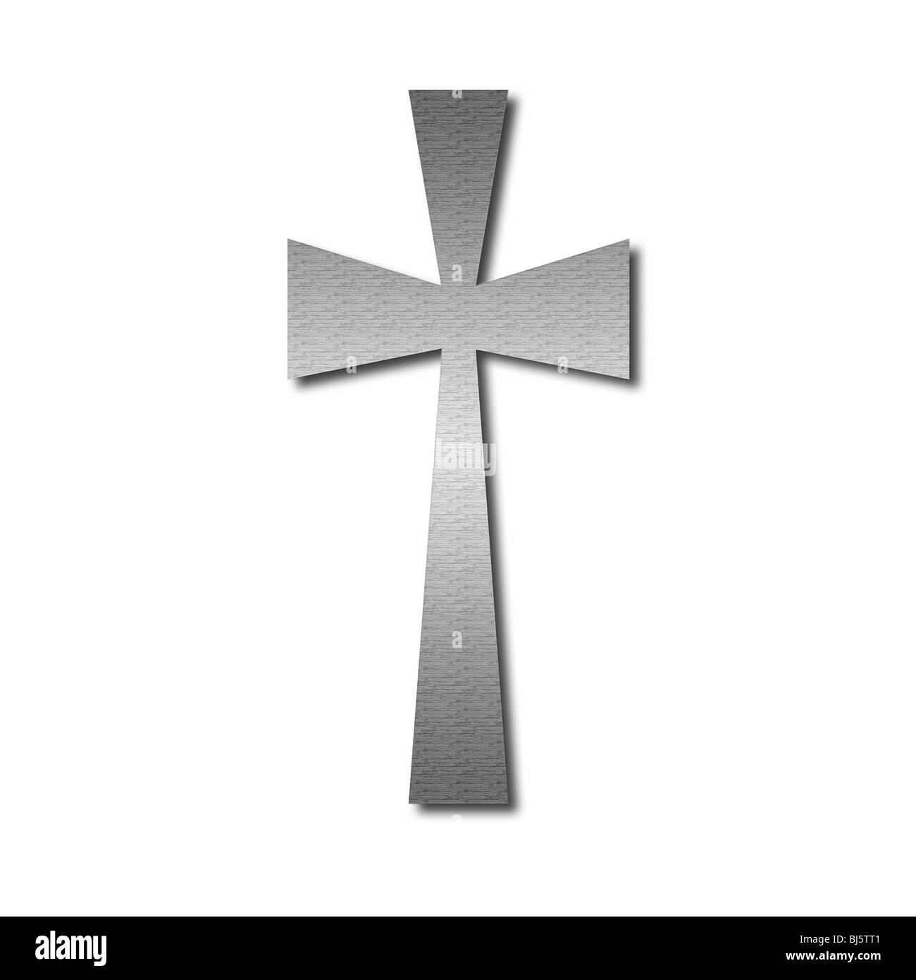 Graphic Illustration of a Crucifix Stock Photo