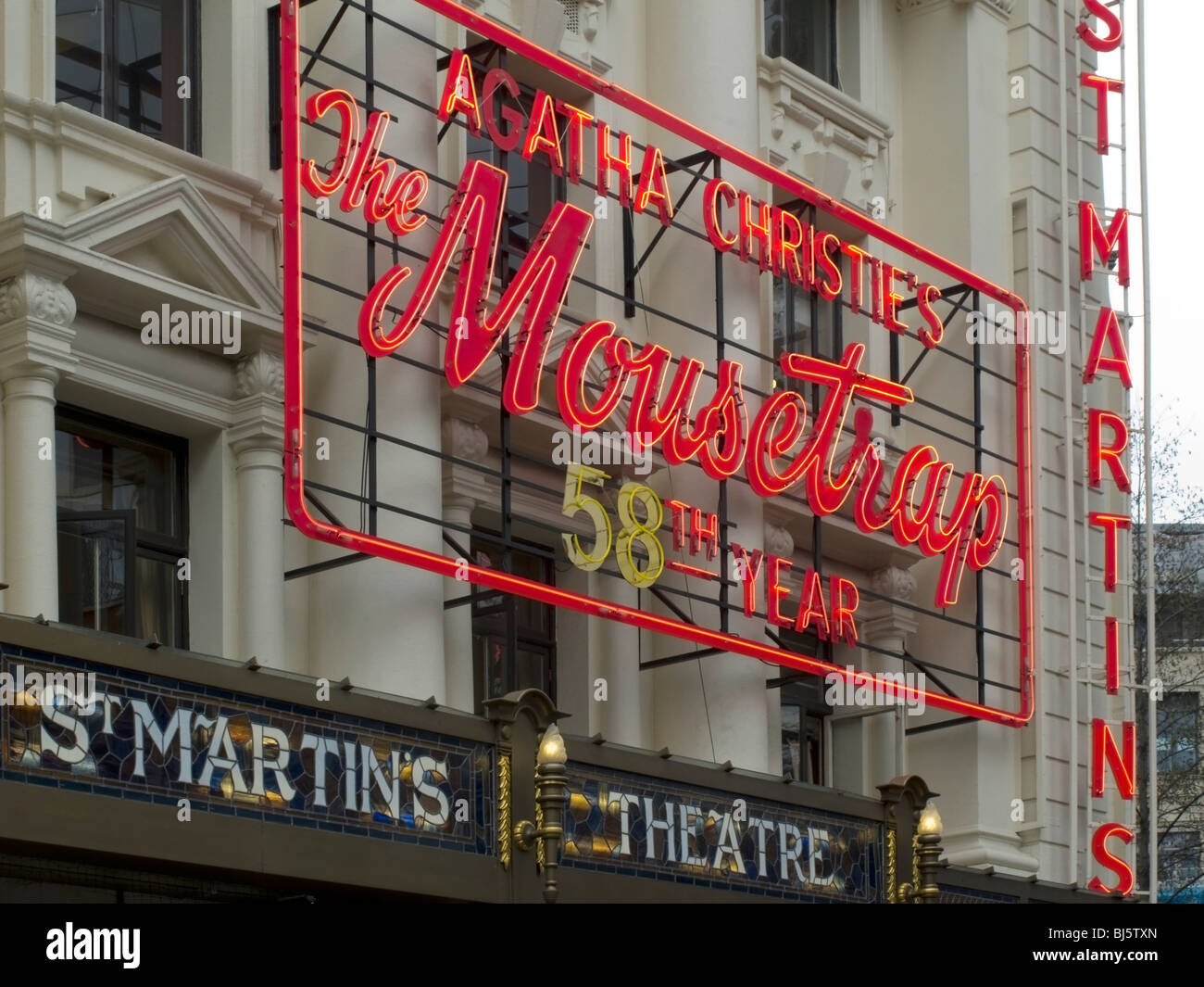 Agatha Christies The Mouse Trap at St Martin's Theatre 58th year Stock ...