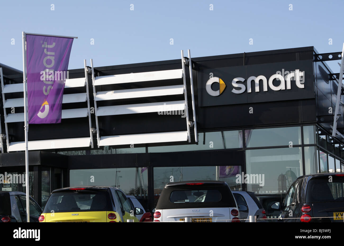 Smart car dealer, Birmingham, Great Britain, 2010 Stock Photo Alamy