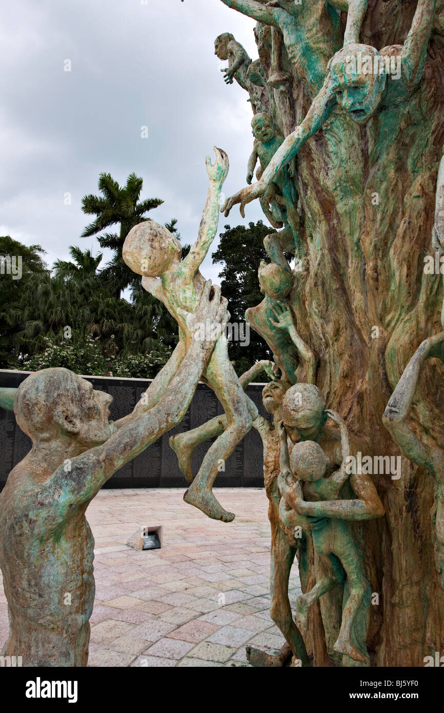 Miami holocaust memorial located at South Beach, Florida, USA Stock Photo