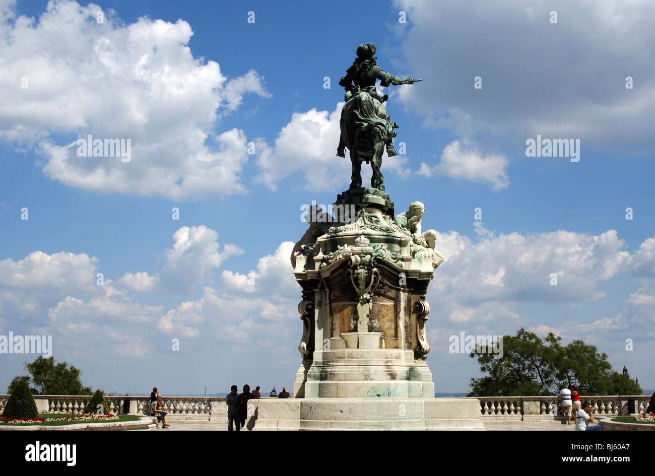 Eugene of Savoy Carignan (1663-1736), called Prince Eugene. French political and military service in Austria. Budapest. Hungary. Stock Photo