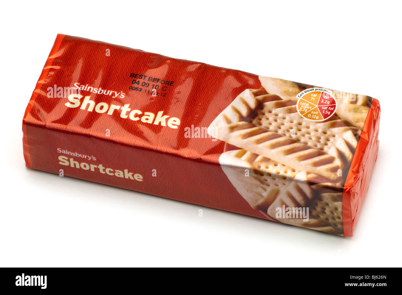 Packet of Sainsbury's Shortcake biscuits Stock Photo