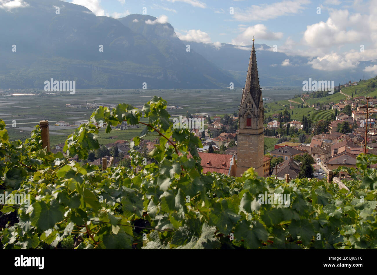 View of an Italian village, Trentino-Alto Adige, Italy Stock Photo