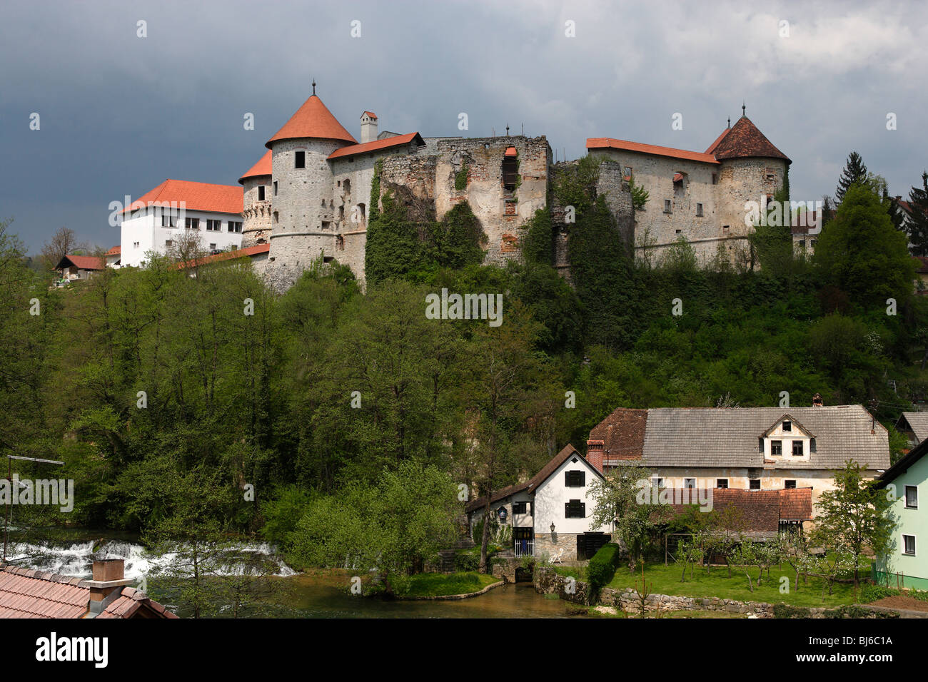 Zuzemberk,castle,13th-15th century,Krka River Valley,Slovenia Stock