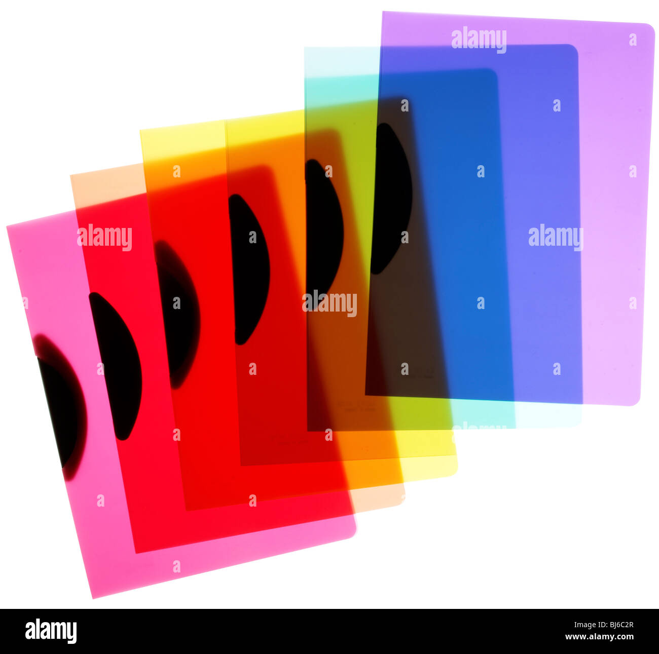 Plastic office files Stock Photo Alamy