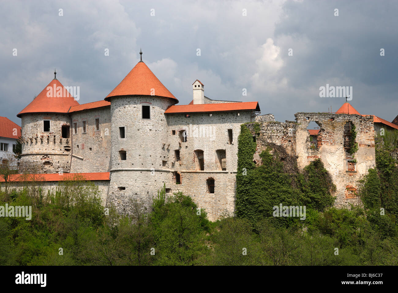 Zuzemberk,castle,13th-15th century,Krka River Valley,Slovenia Stock Photo