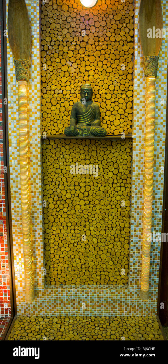 Buddha statue shower room tiles hires stock photography and images Alamy