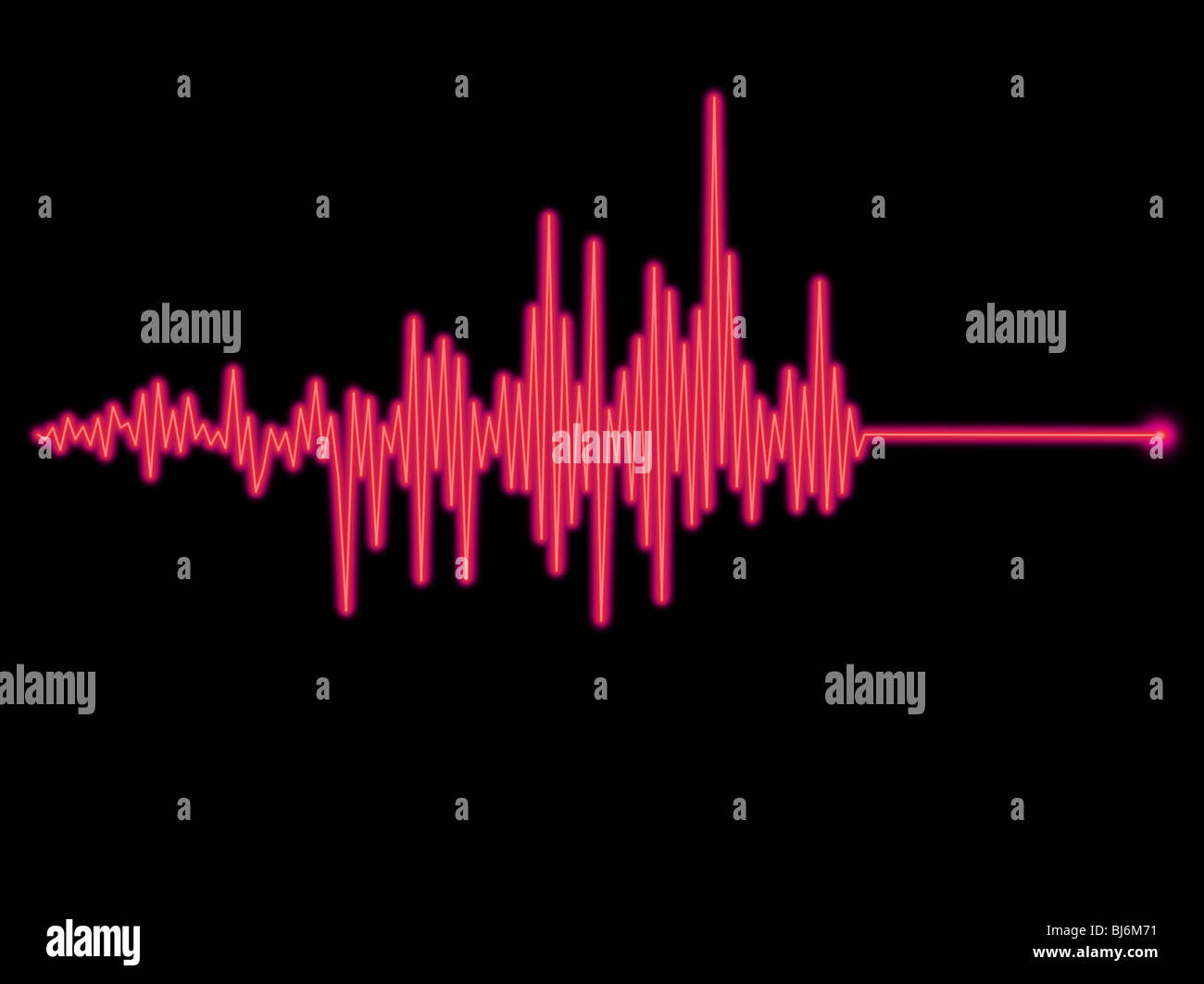 Pulse Diagram With Ups And Downs Signifying Energy Heartbeat