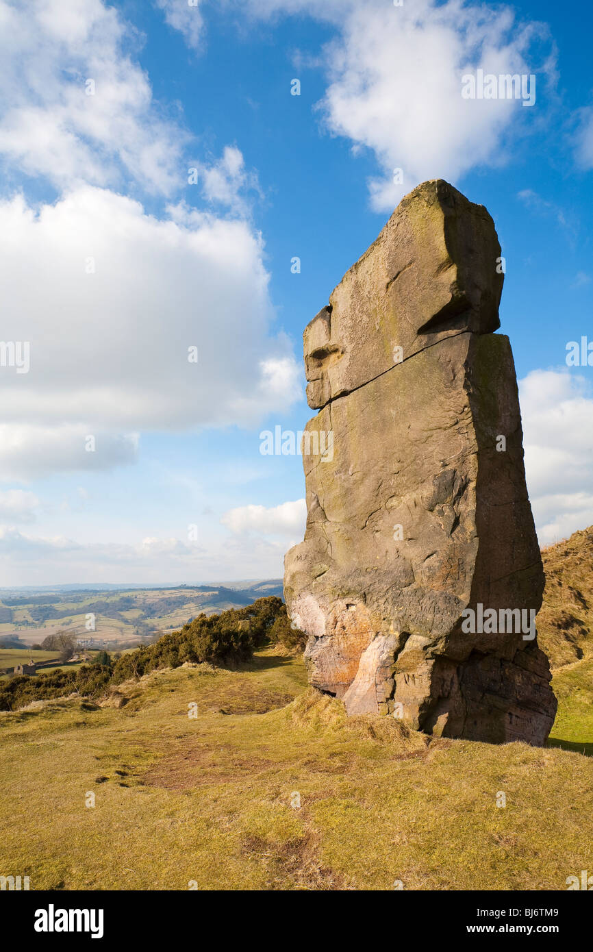 The viewpoint at Alport Heights near Wirksworth Derbyshire Stock Photo