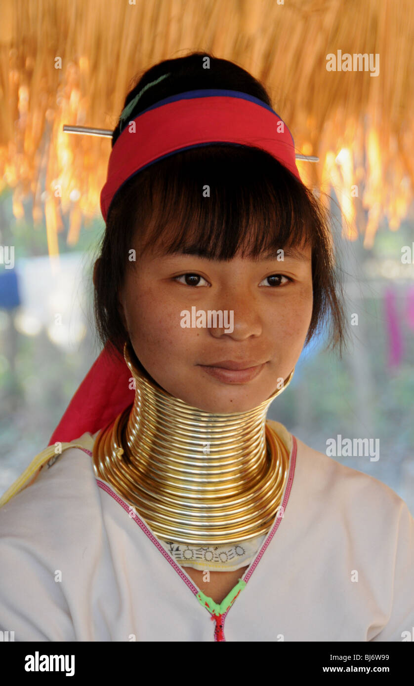 A Woman From The Karen Tribe Known As The Long Necked Women Due To A Woman From The Karen Tribe Known As The Long Necked Women Due To