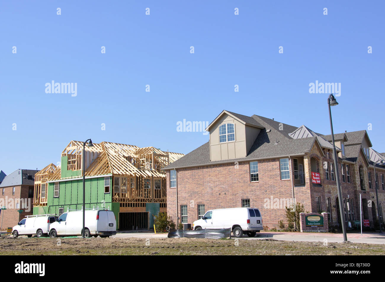 Residential housing construction, Plano, Texas, USA Stock Photo Alamy