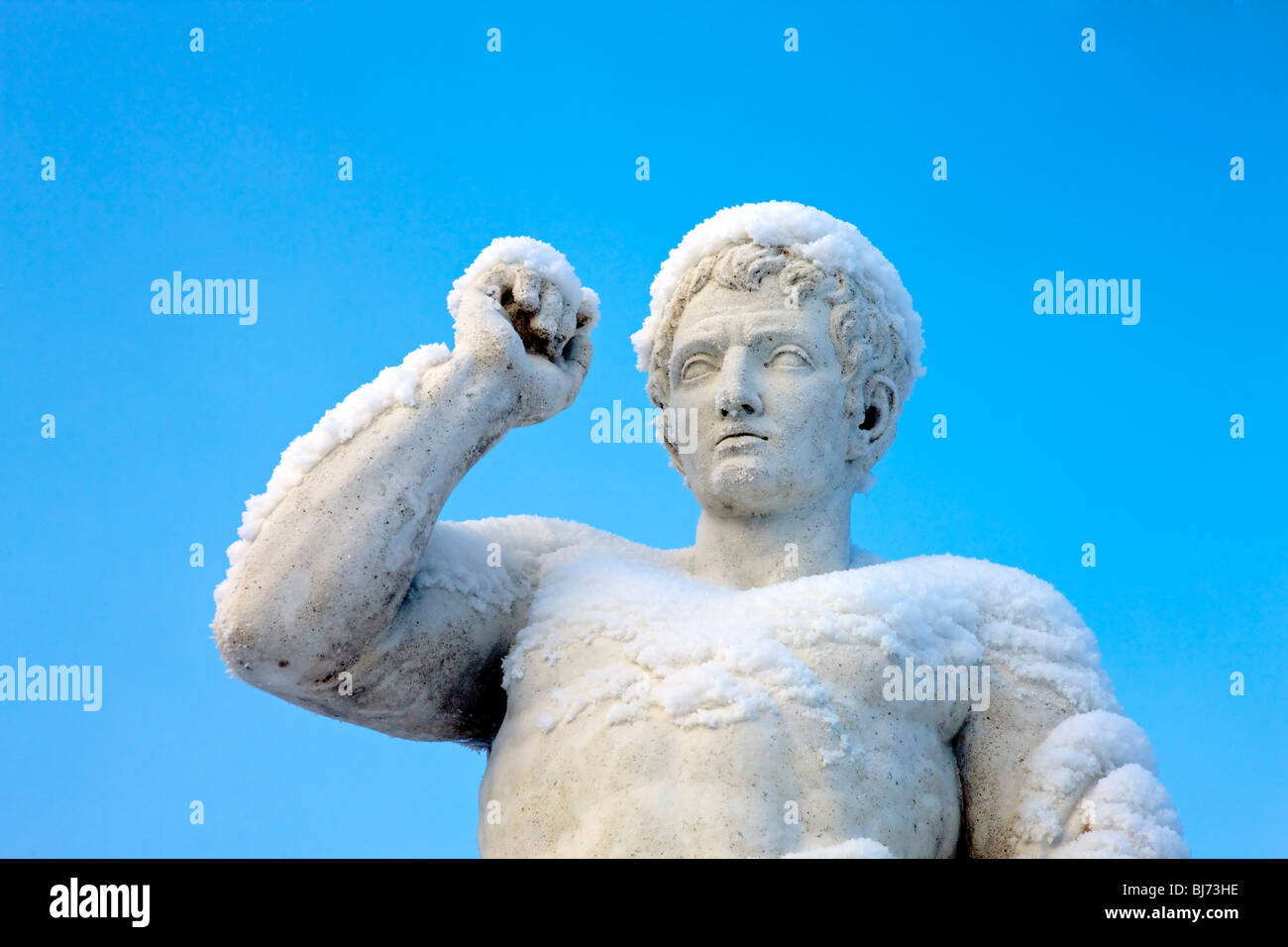 Statue at Drottningholm Palace (Sweden) Stock Photo