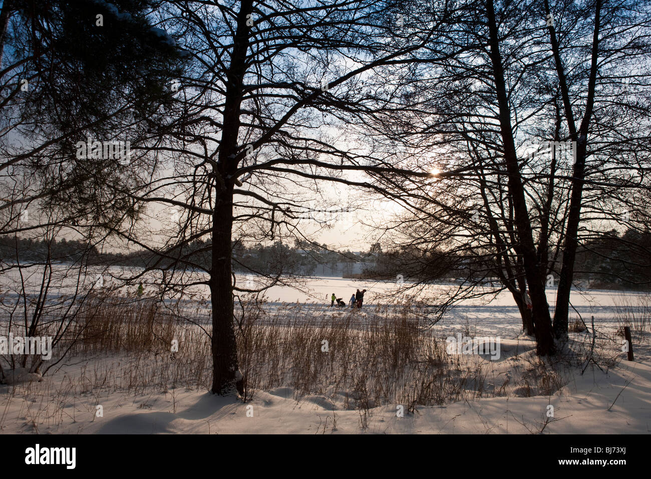 Kottlasjön, Kottla lake, Lidingö (Sweden) Stock Photo