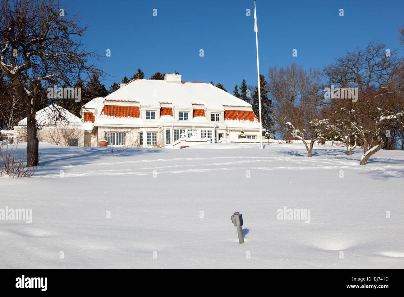 Villa Söderås, Lidingö (Sweden) Stock Photo