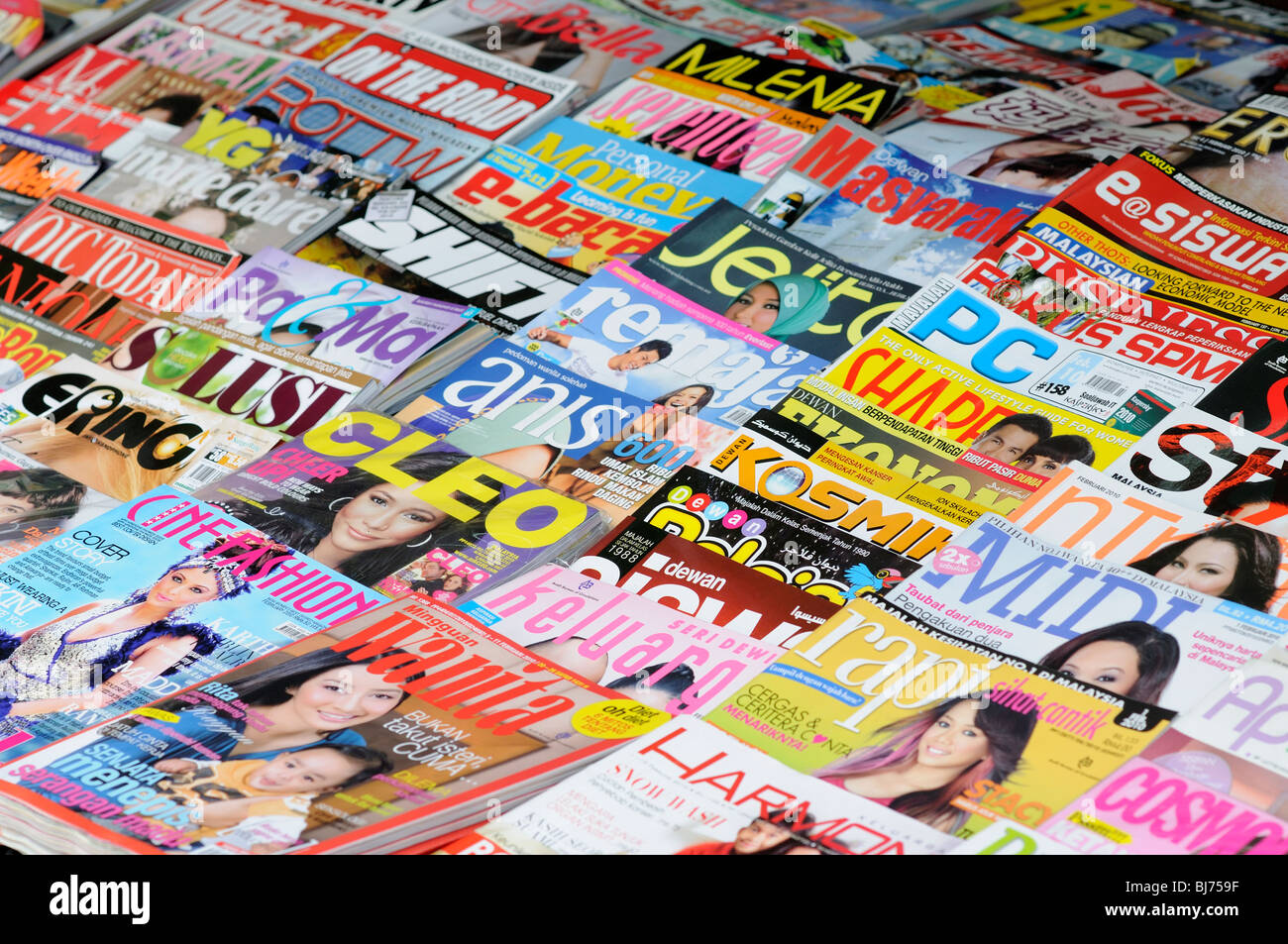 magazine stand, Kuala Lumpur, Malaysia Stock Photo Alamy