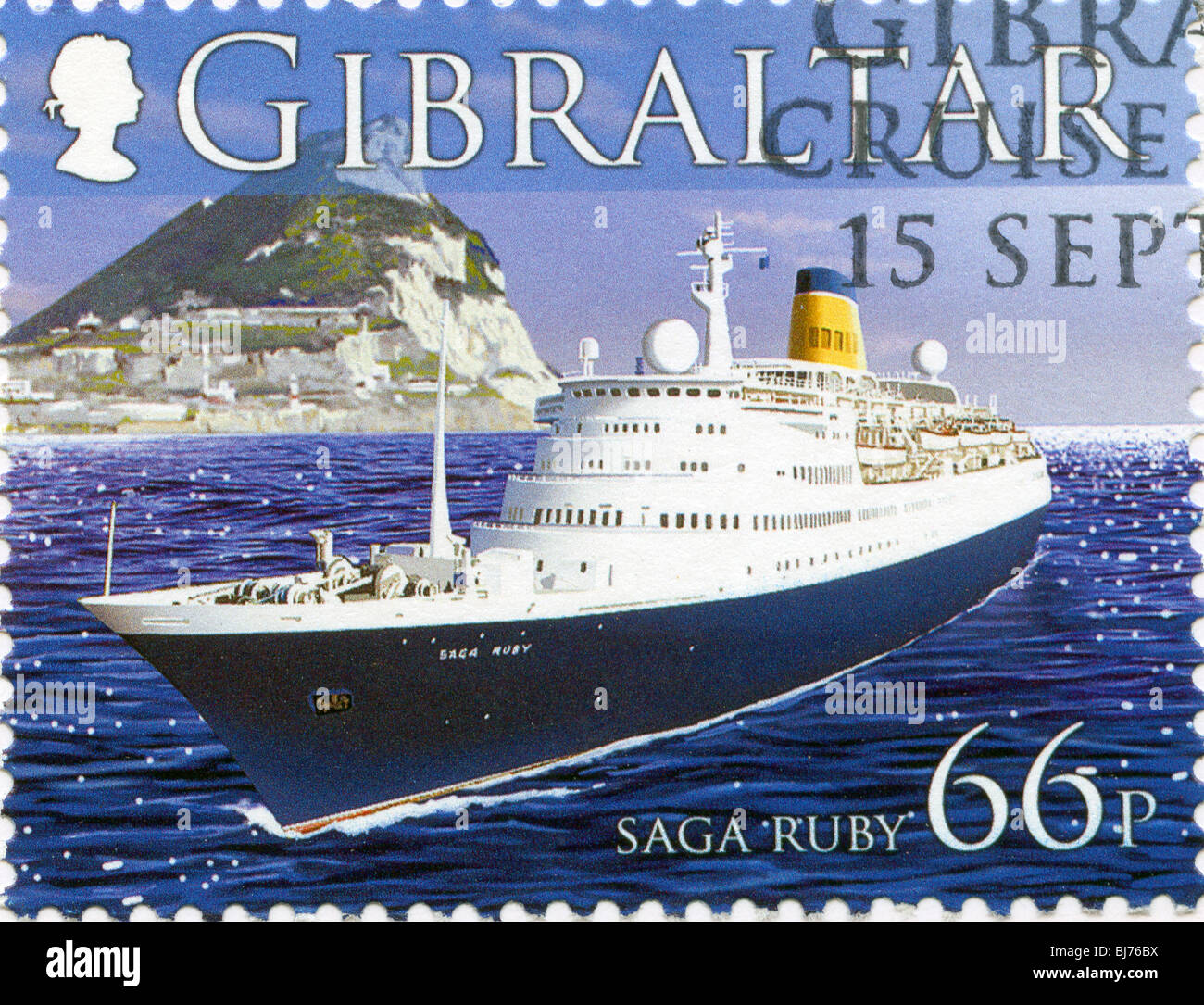Gibraltar postage stamp Stock Photo - Alamy