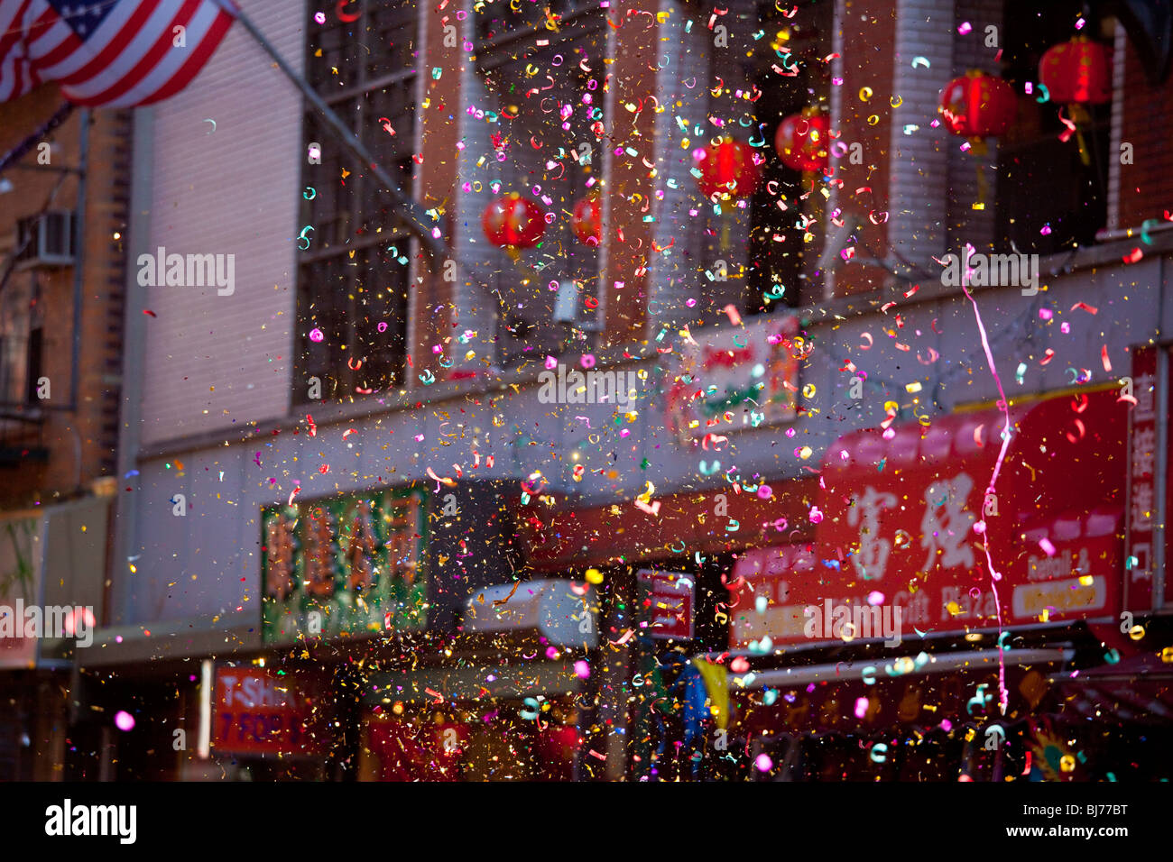 Chinese or Lunar New Year in Chinatown, Manhattan, New York City Stock Photo